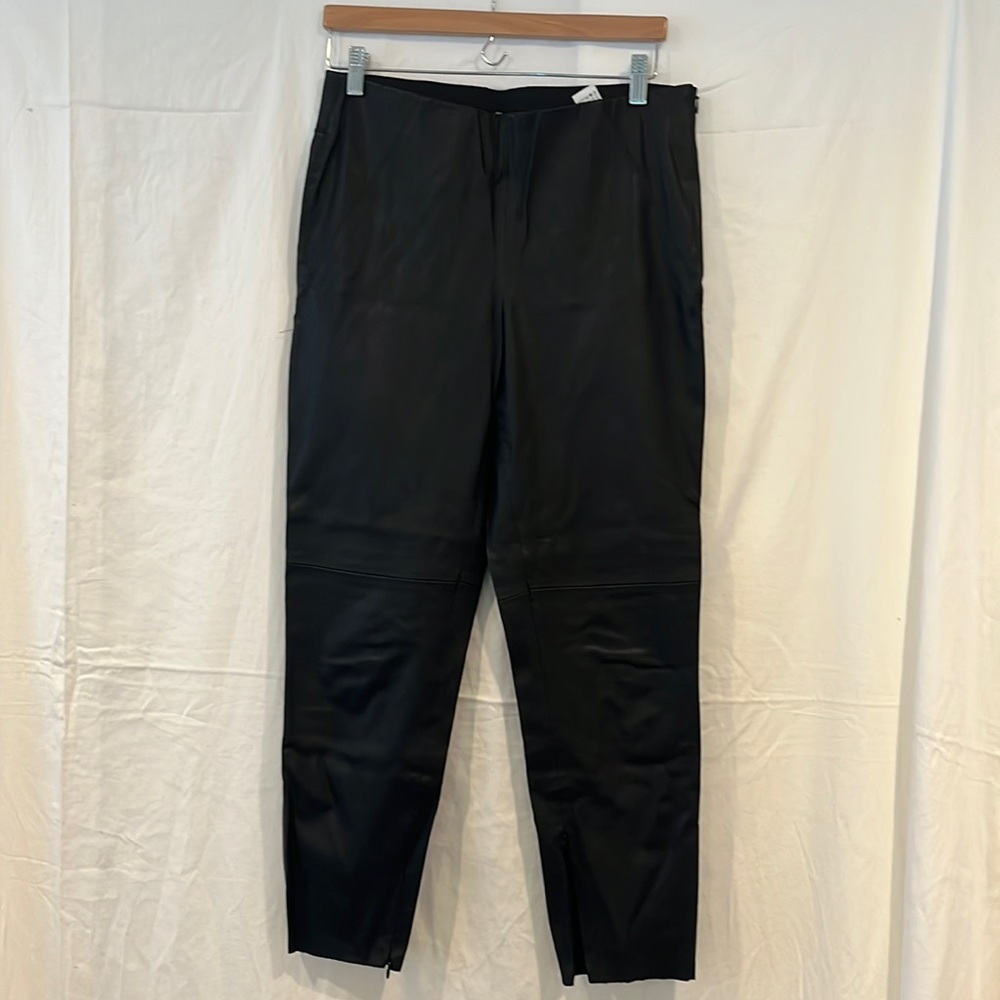 Zara basic faux leather pants